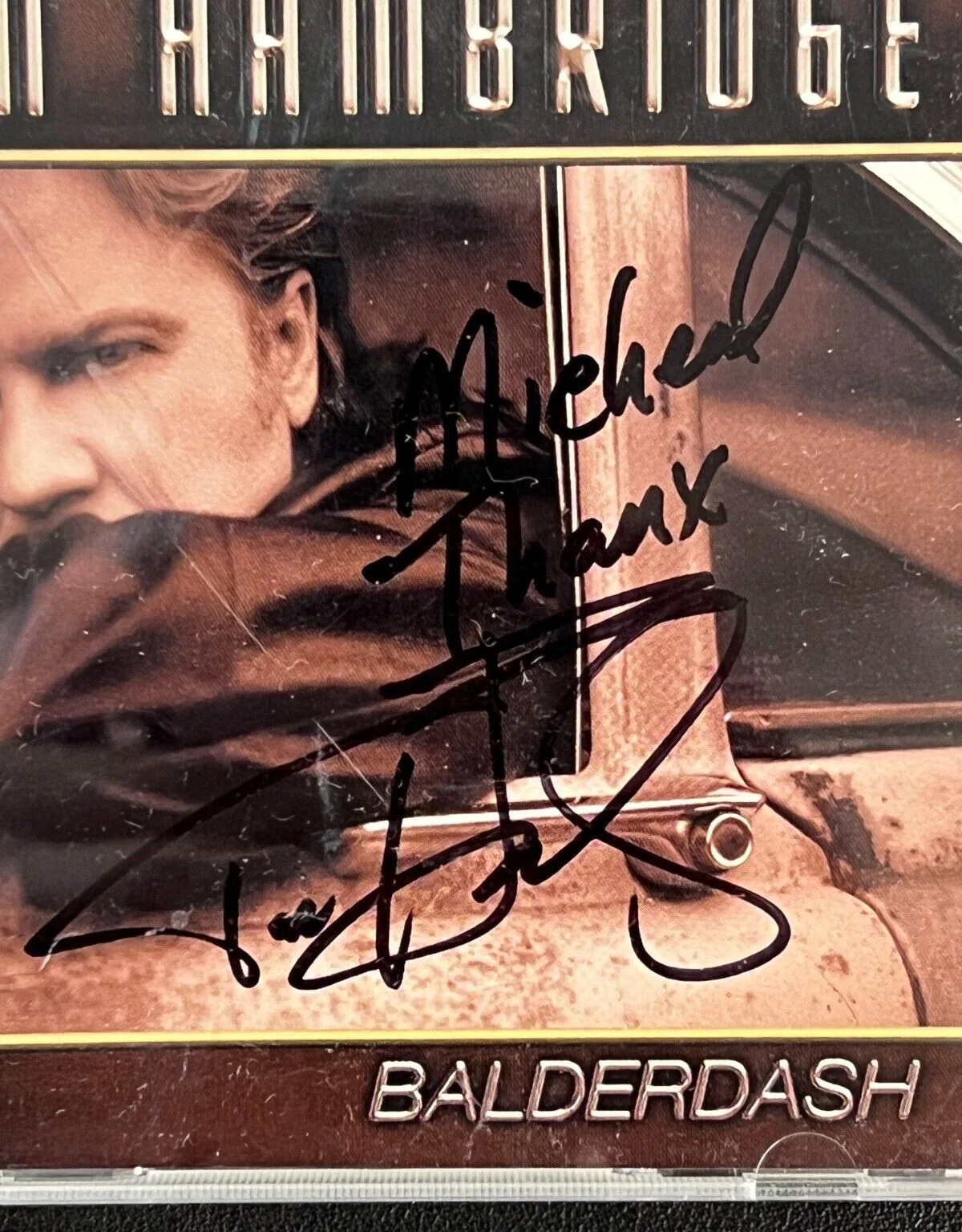 Tom Hambridge — Tom Hambridge Signed VTG '00 CD Album (Personal.) AUTO Folk Singer 'Balderdash"!, image 2