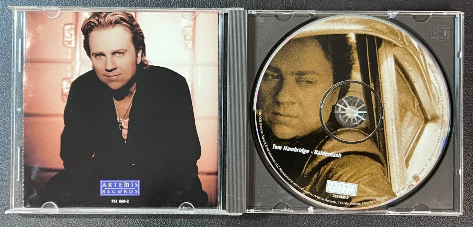 Tom Hambridge — Tom Hambridge Signed VTG '00 CD Album (Personal.) AUTO Folk Singer 'Balderdash"!, image 3