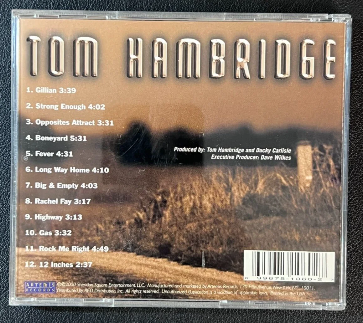 Tom Hambridge — Tom Hambridge Signed VTG '00 CD Album (Personal.) AUTO Folk Singer 'Balderdash"!, image 4