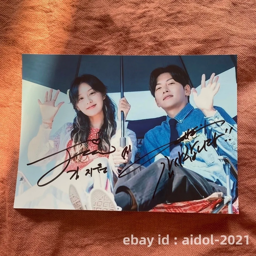 Lovestruck in the City Ji Chang Wook Kim Ji Won Autographed Photo K-Drama 5*7, изображение 3