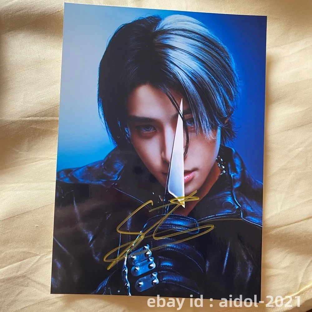 ENHYPEN JAKE Autographed Photo THE SIN VANISH Still Knife K-POP 5*7 2026, изображение 4