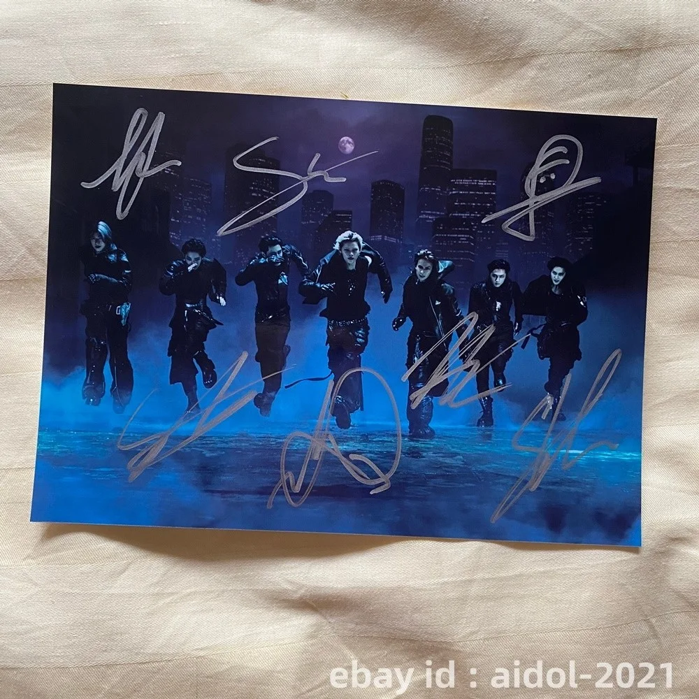ENHYPEN Group Autographed Photo THE SIN VANISH Still Knife K-POP 5*7 2026, изображение 3