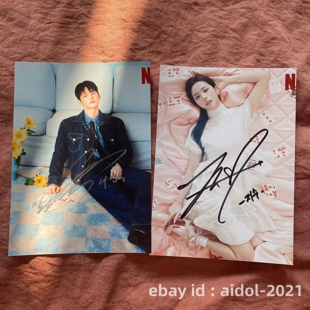 Boyfriend on Demand Jisoo Seo In Guk Autographed Signed Photo K-Drama 5*7 2026b, изображение 2