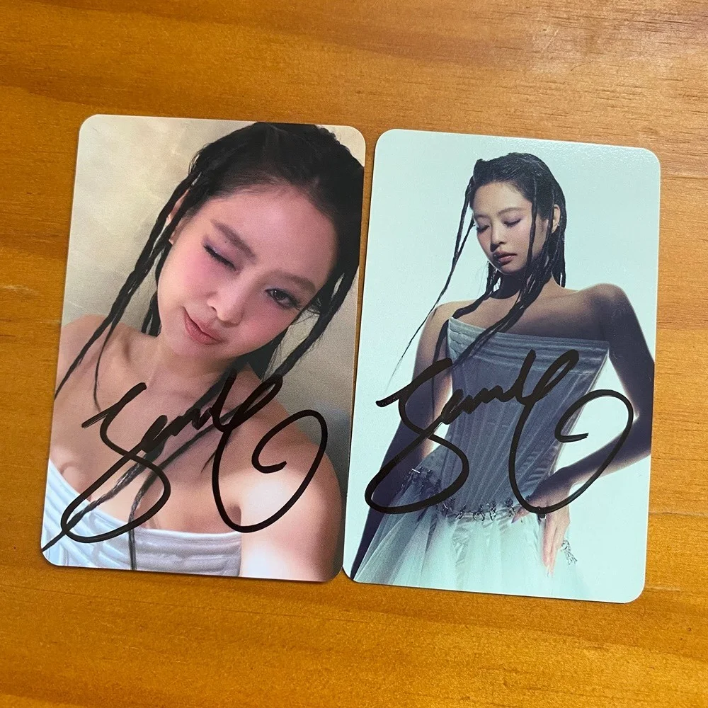 Blackpink BP Autographed Signed Photo Card of Deadline Official K-POP 2026, изображение 3