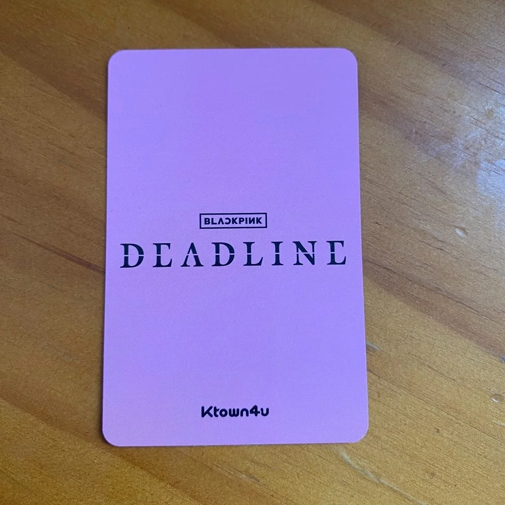 Blackpink Lisa Autographed Signed Photo Card of Deadline Official K-POP 2026, изображение 2