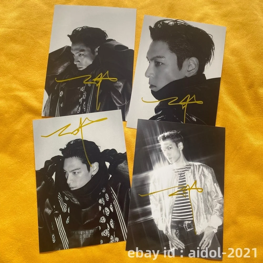 BIGBANG T.O.P TOP Autographed Signed Photo PIcture K-POP Collection 5*7 2026, изображение 2