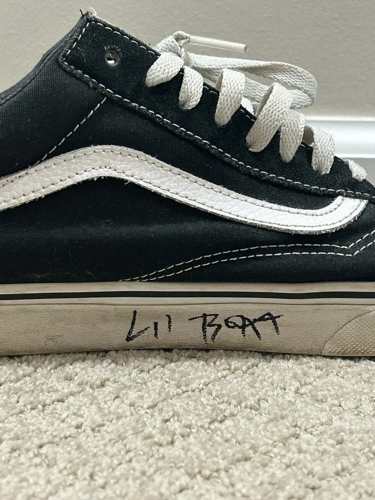 Lil Yachty Signed Autograph Vans Shoes Size 13 Lil Boat Rapper AUTHENTIC, image 2