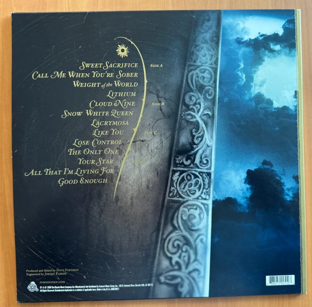 Amy Lee Signed Autographed The Open Door Vinyl LP Evanescence Beckett COA BAS, изображение 3