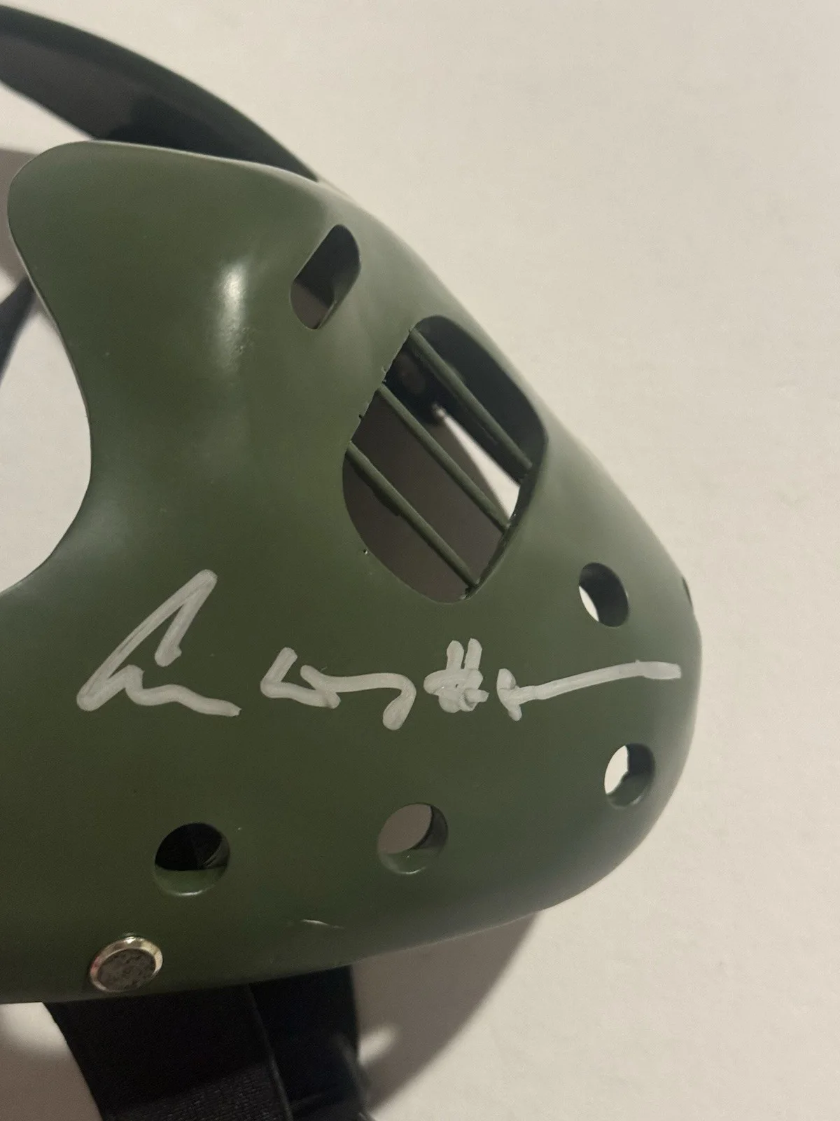 Anthony Hopkins — Anthony Hopkins Signed Hannibal Lecter Mask The Silence of the Lambs Beckett BAS, изображение 2