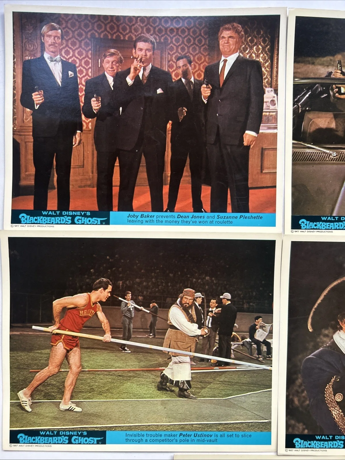 Lobby Card Set 10x8 - 1968 Walt Disney's Blackbeard's Ghost - Peter Ustinov, изображение 2