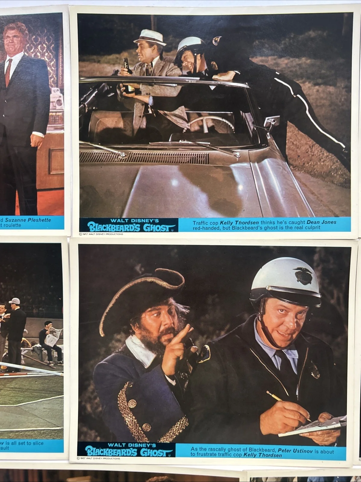 Lobby Card Set 10x8 - 1968 Walt Disney's Blackbeard's Ghost - Peter Ustinov, изображение 3