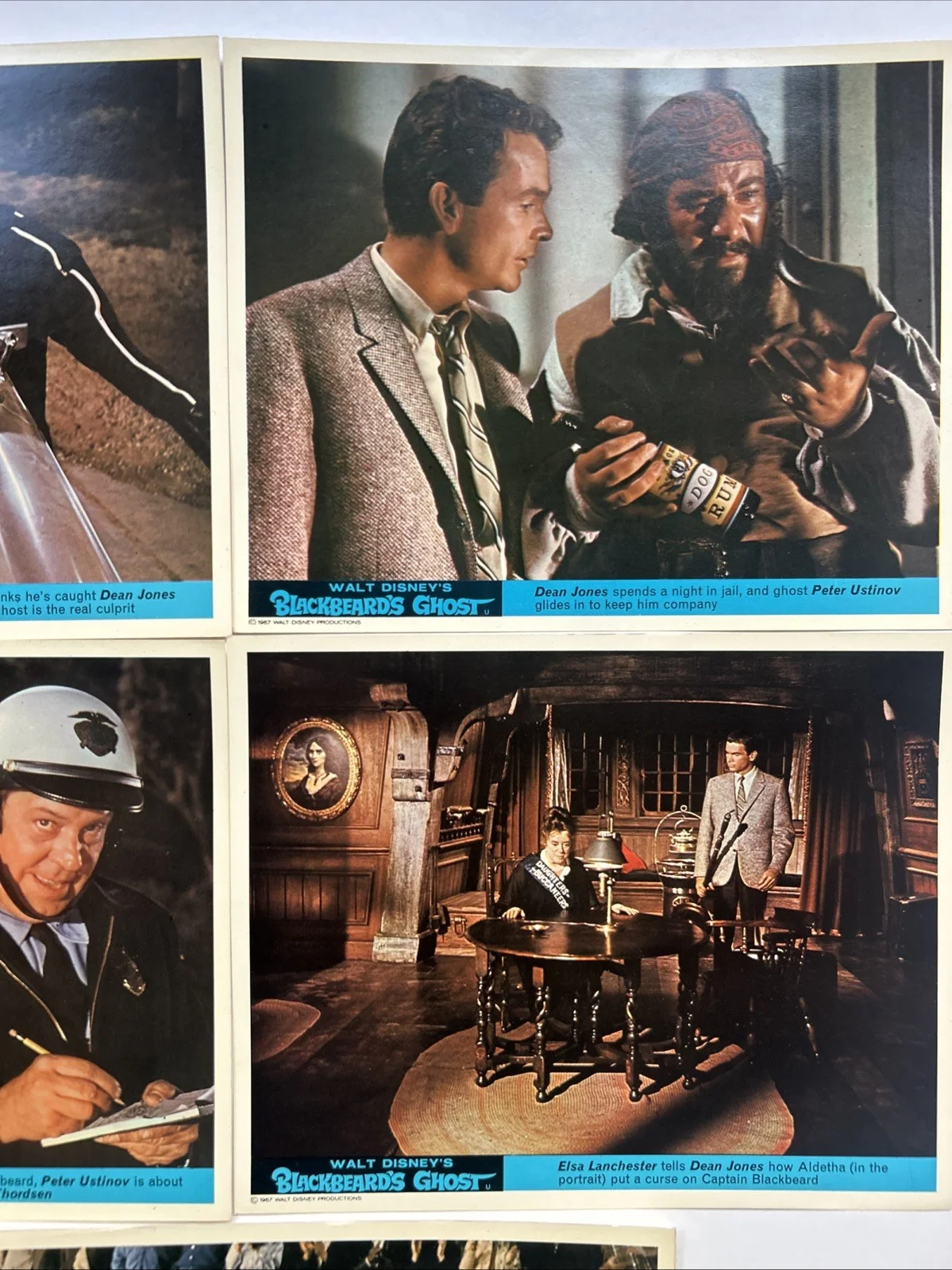 Lobby Card Set 10x8 - 1968 Walt Disney's Blackbeard's Ghost - Peter Ustinov, изображение 4