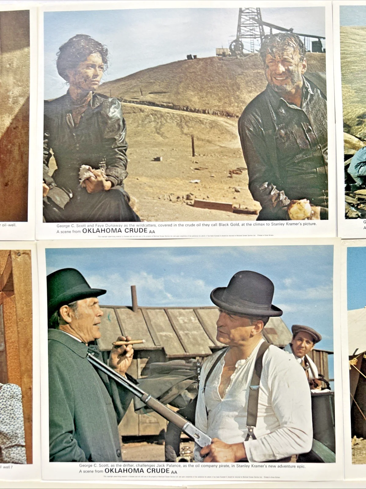 Lobby Card Set 10x8 - Oklahoma Crude 1973 - George C. Scott, Faye Dunaway, image 3