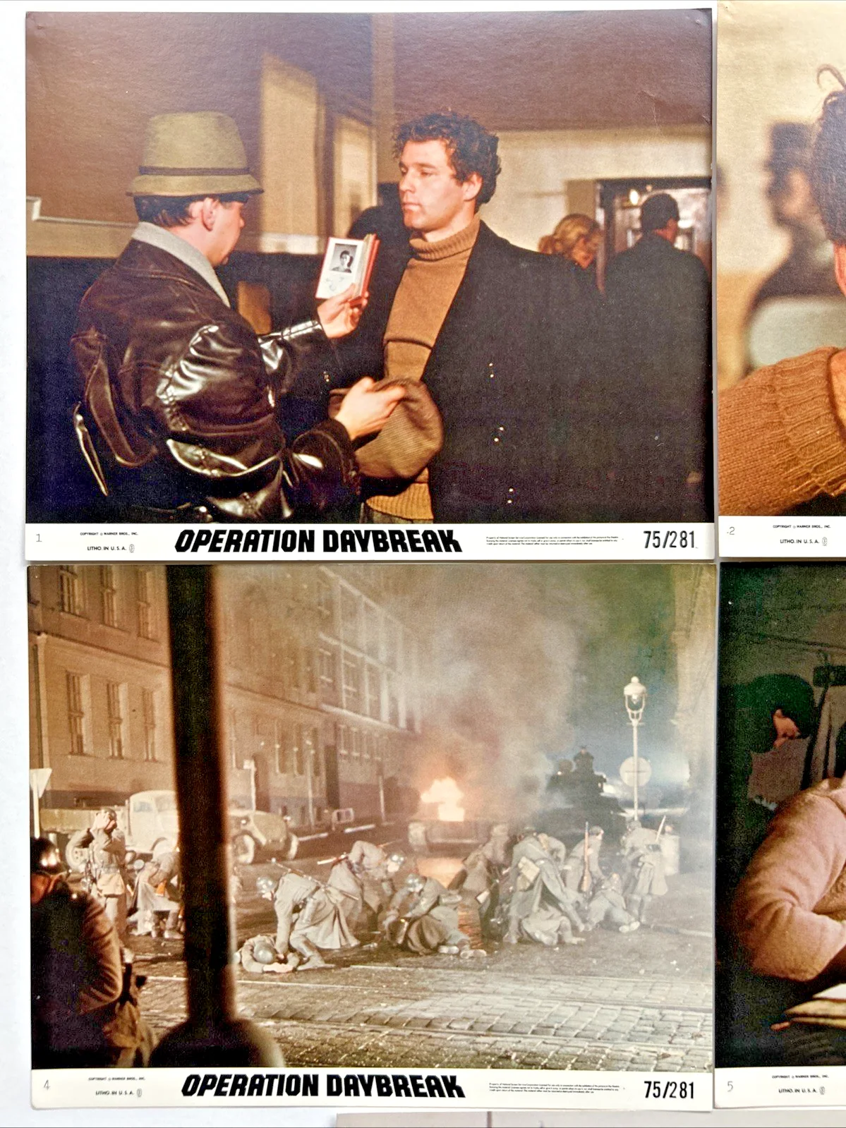 Lobby Card Set 10x8 - Operation Daybreak 1975 - Martin Shaw, Timothy Bottoms, изображение 2