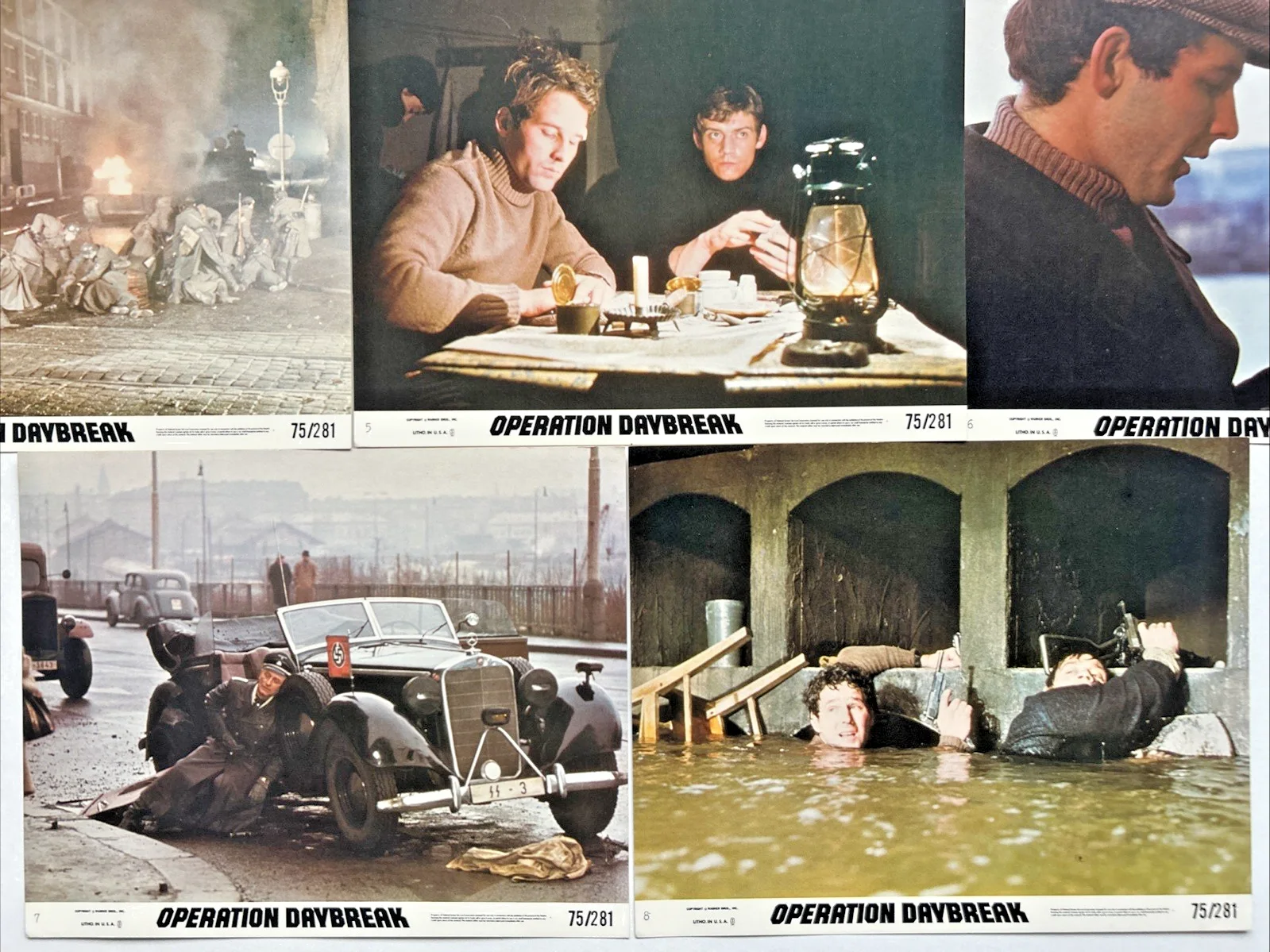 Lobby Card Set 10x8 - Operation Daybreak 1975 - Martin Shaw, Timothy Bottoms, изображение 5