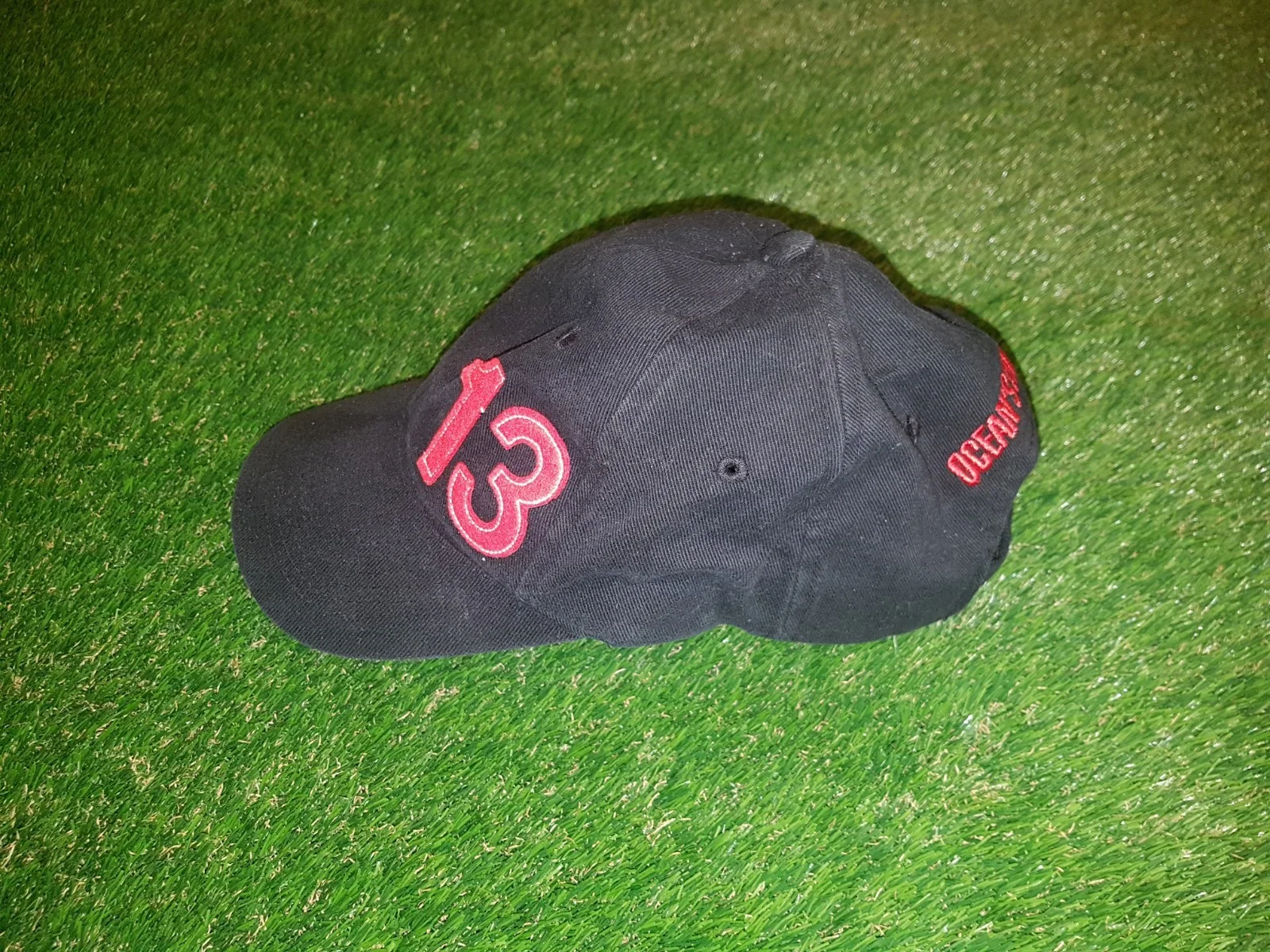 Ocean's 13 Thirteen Vintage Black Warner Bros Promo Baseball Cap 2007, изображение 2