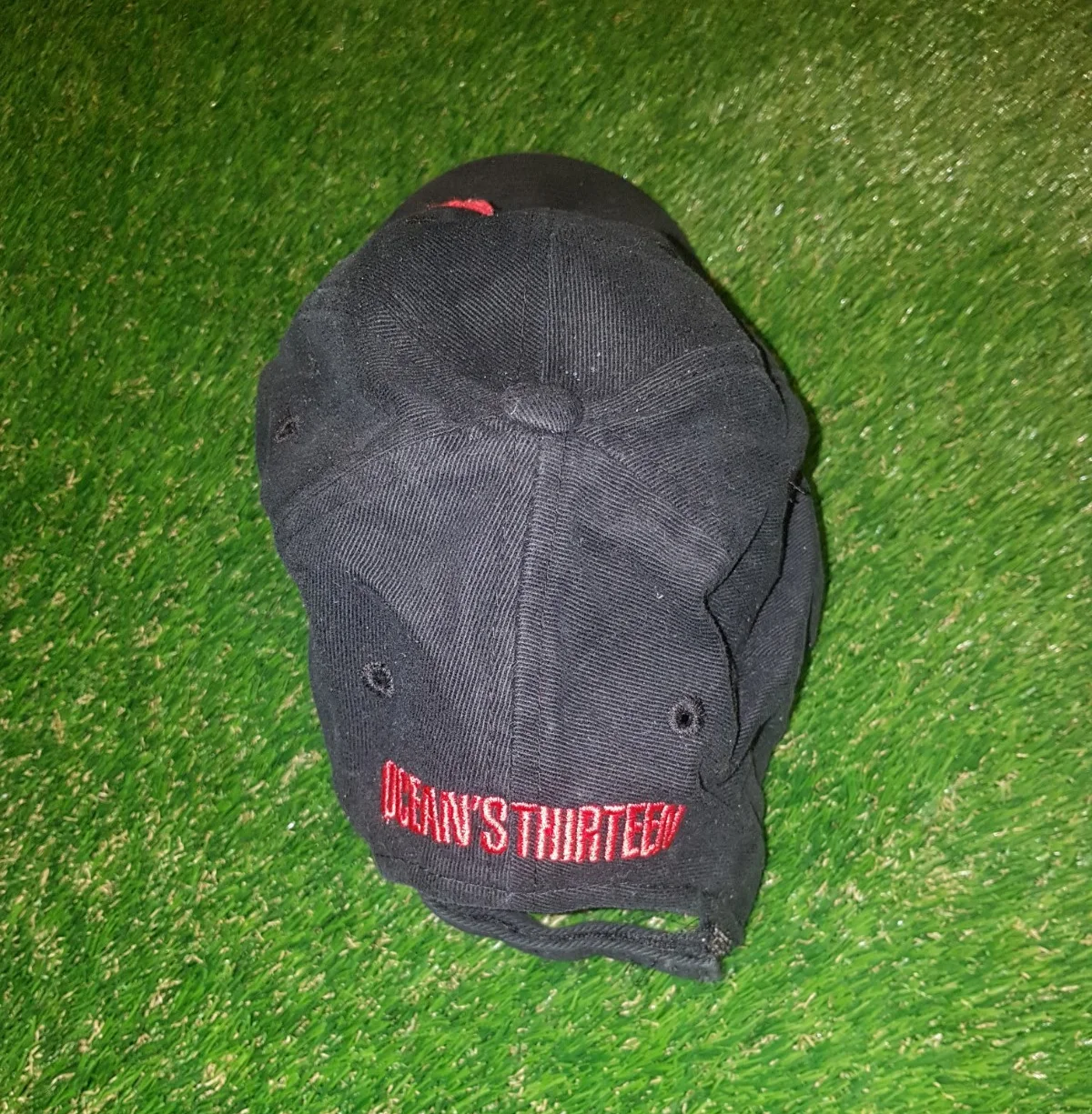 Ocean's 13 Thirteen Vintage Black Warner Bros Promo Baseball Cap 2007, изображение 4