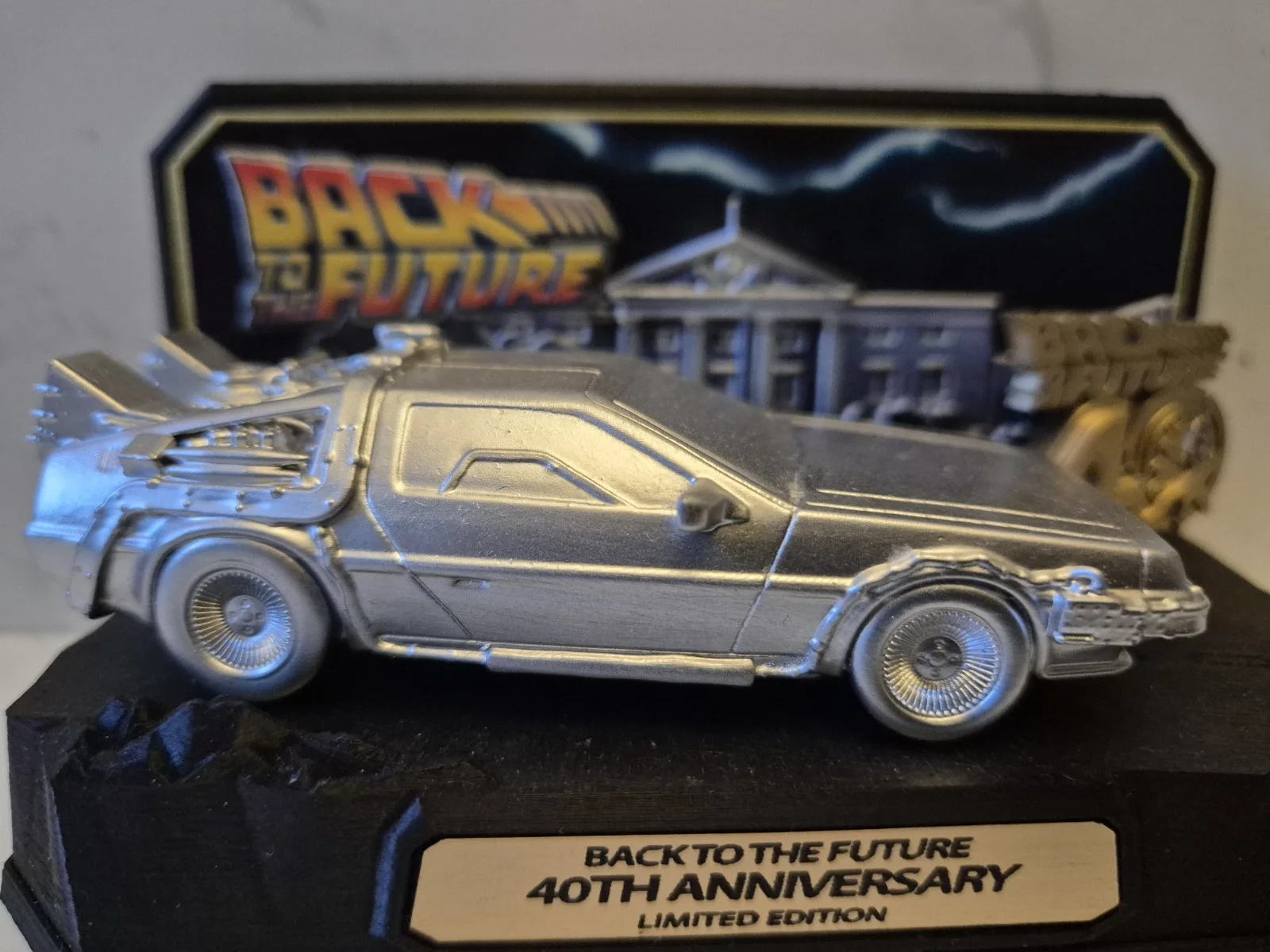 Back To The Future 40th Anniversary DeLoreon Universal Studios Exclusive BTTF, image 2