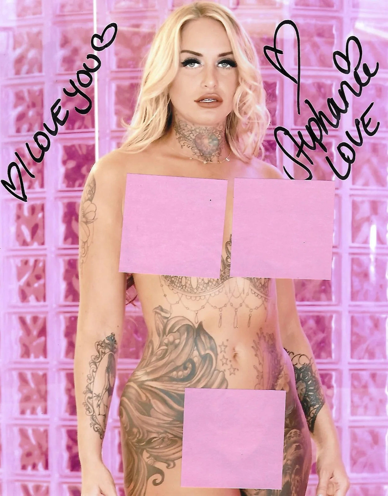 Stephanie Love — Stephanie Love autographed 8x10 photo Adult Actress Hot Sexy Performer COA LOOK!