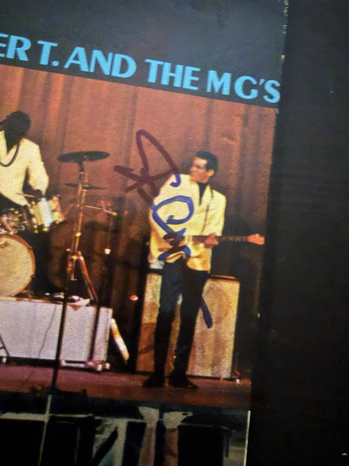 Booker T And The MG’s Back To Back LP Cover Signed By Booker T & Steve Cropper, image 3