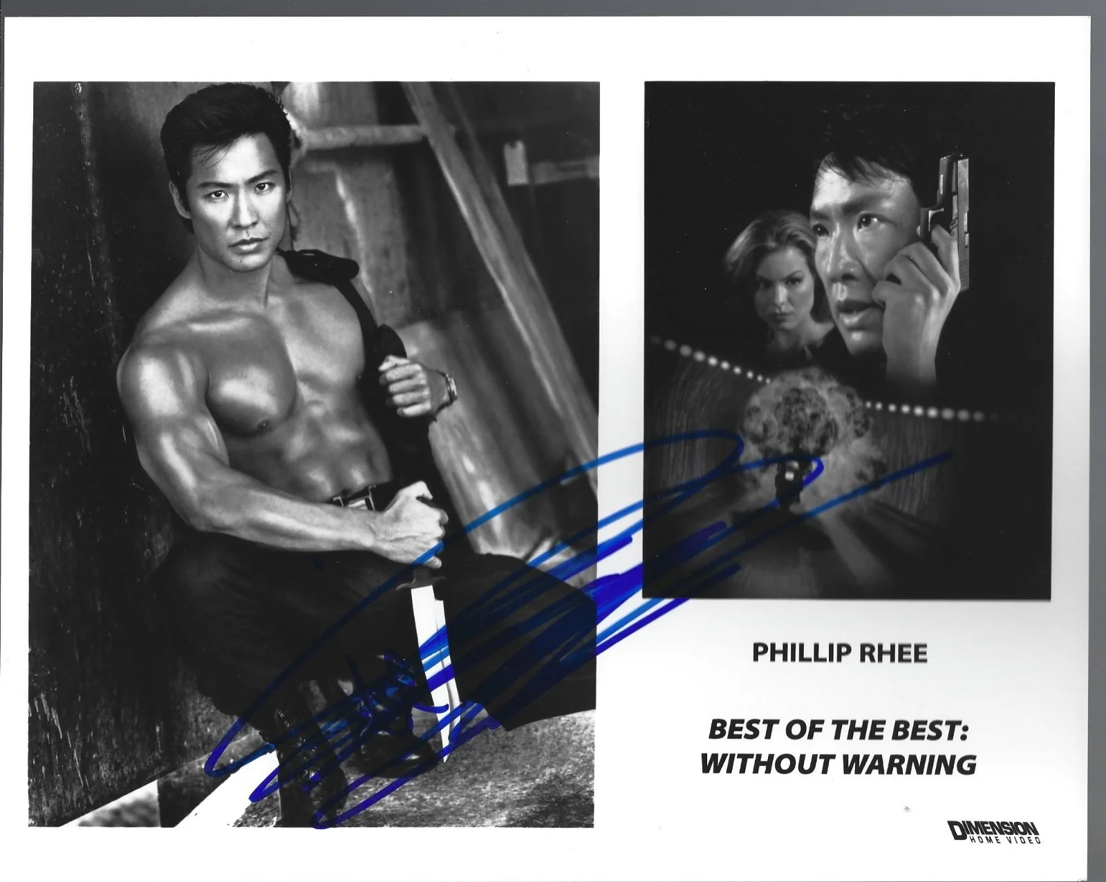 phillip rhee — PHILLIP RHEE-"Action Film Star"-Authentic Autographed photo (proof)