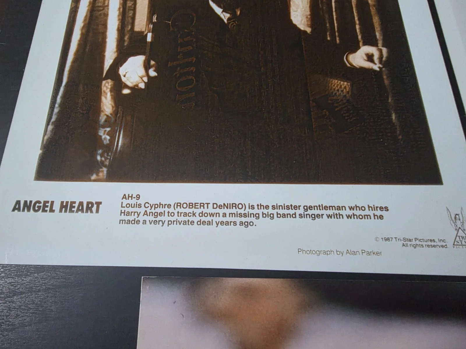 Robert De Niro signed Angel Heart movie still photo rare autograph, изображение 3
