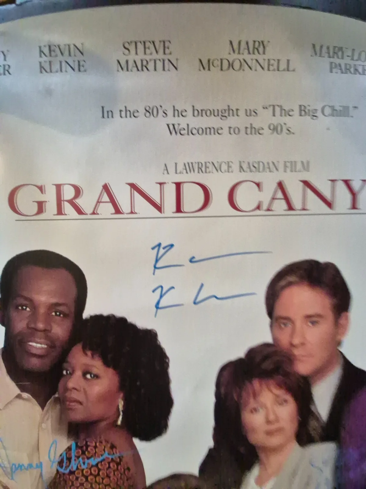 see below — GRAND CANYON - CAST signed 1- SHEET MOVIE POSTER- W/Coa 2/sided ekim, image 3