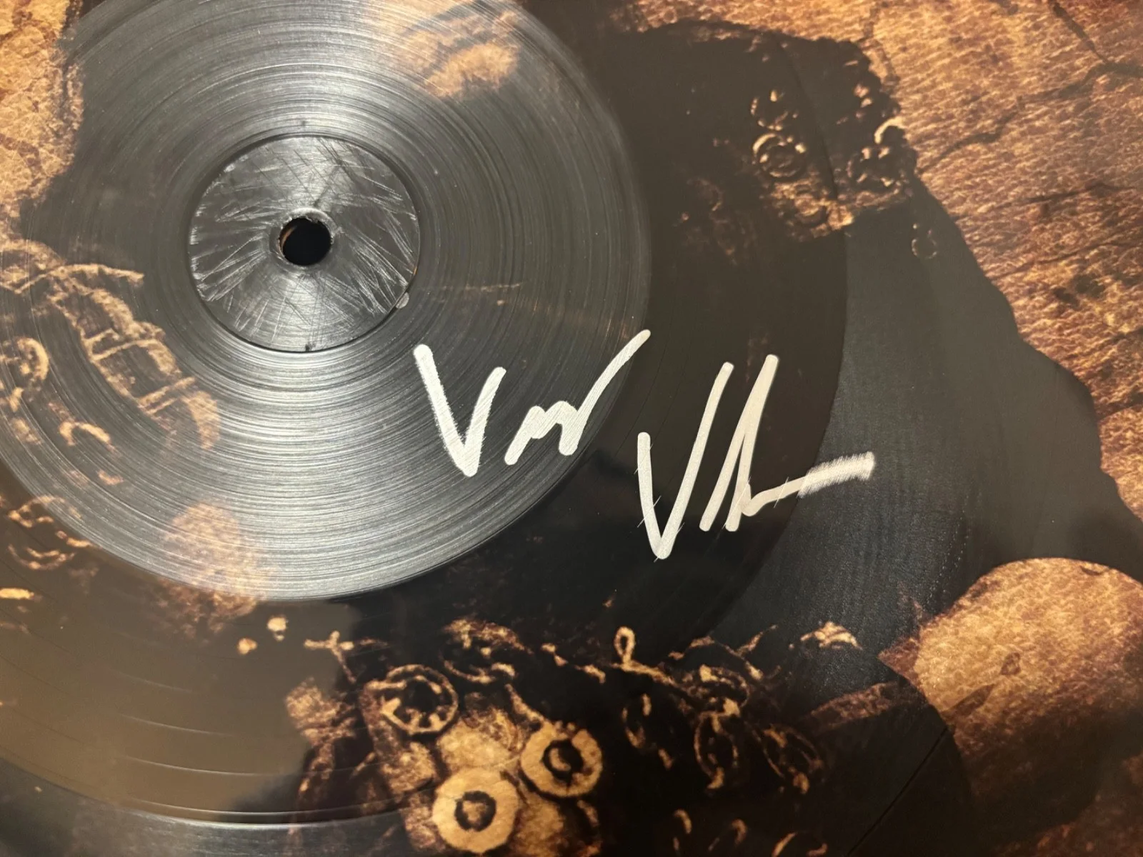 1BURZUM SIGNED AUTOGRAPHED LP VINYL PIC DISC VARG VIKERNES *EXTREMELY RARE*, image 2