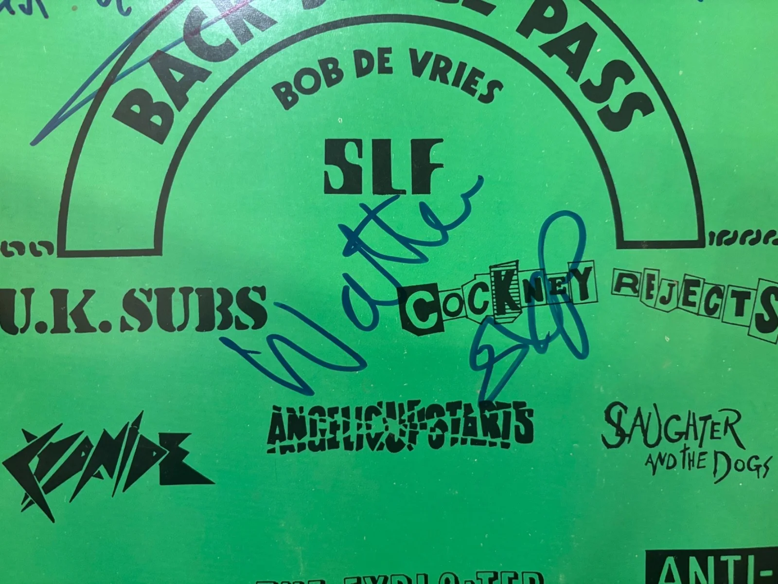 THE EXPLOITED & UK SUBS SIGNED AUTOGRAPHED LP VINYL POLISH *EXTREMELY RARE* PUNK, изображение 2