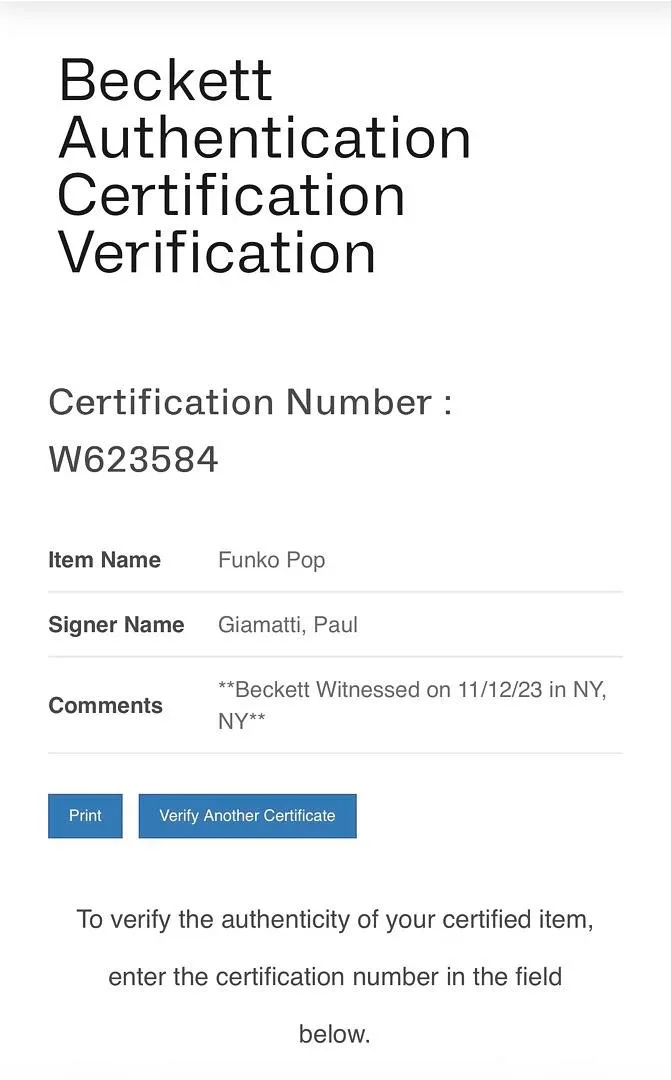 Paul Giamatti — Paul Giamatti signed "Chuck" Funko #770 (Billions) - Beckett COA, image 5