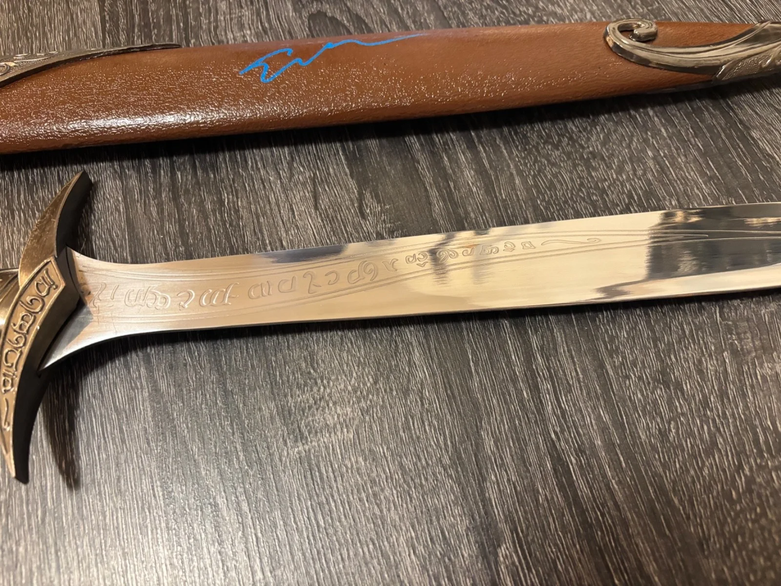 ELIJAH WOOD SIGNED AUTOGRAPHED STING SWORD RARE LORD OF THE RINGS PROOF LOTR, изображение 5