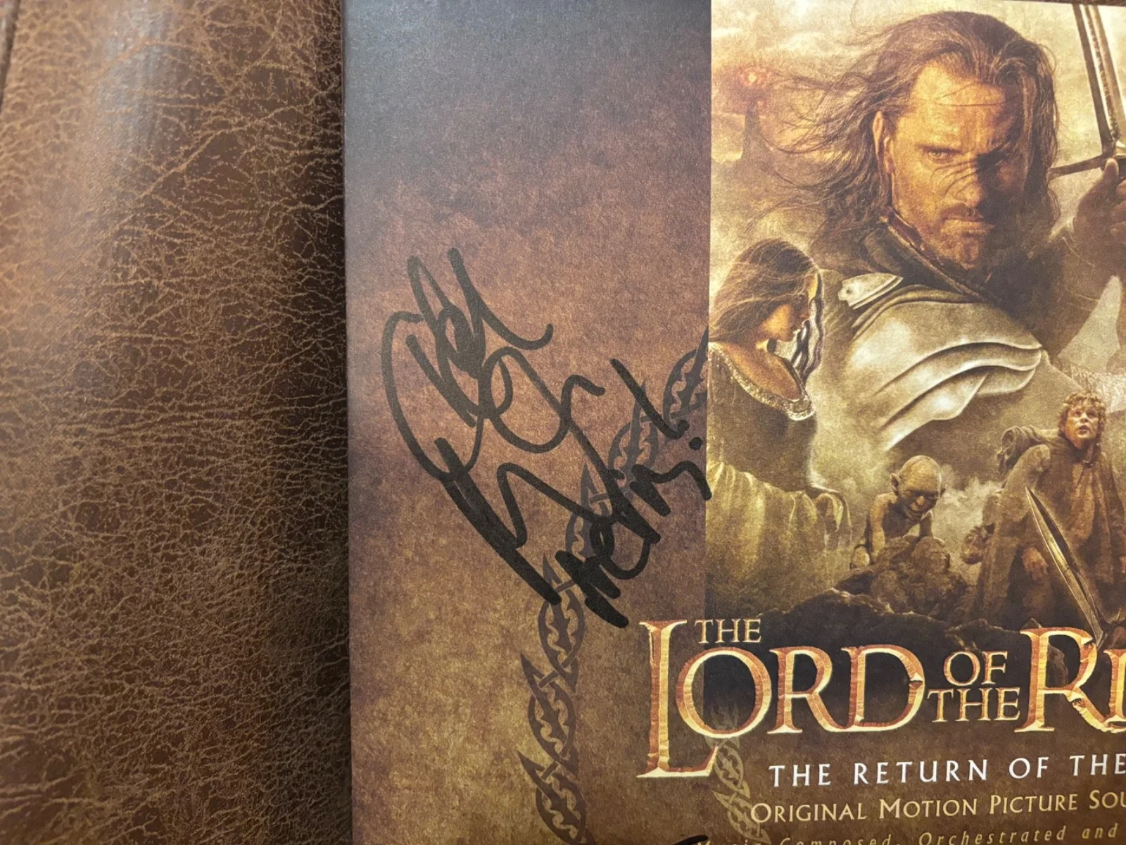 LORD OF THE RINGS SIGNED AUTOGRAPHED LP VINYL RETURN OF THE KING X4 ELIJAH SEAN, изображение 2