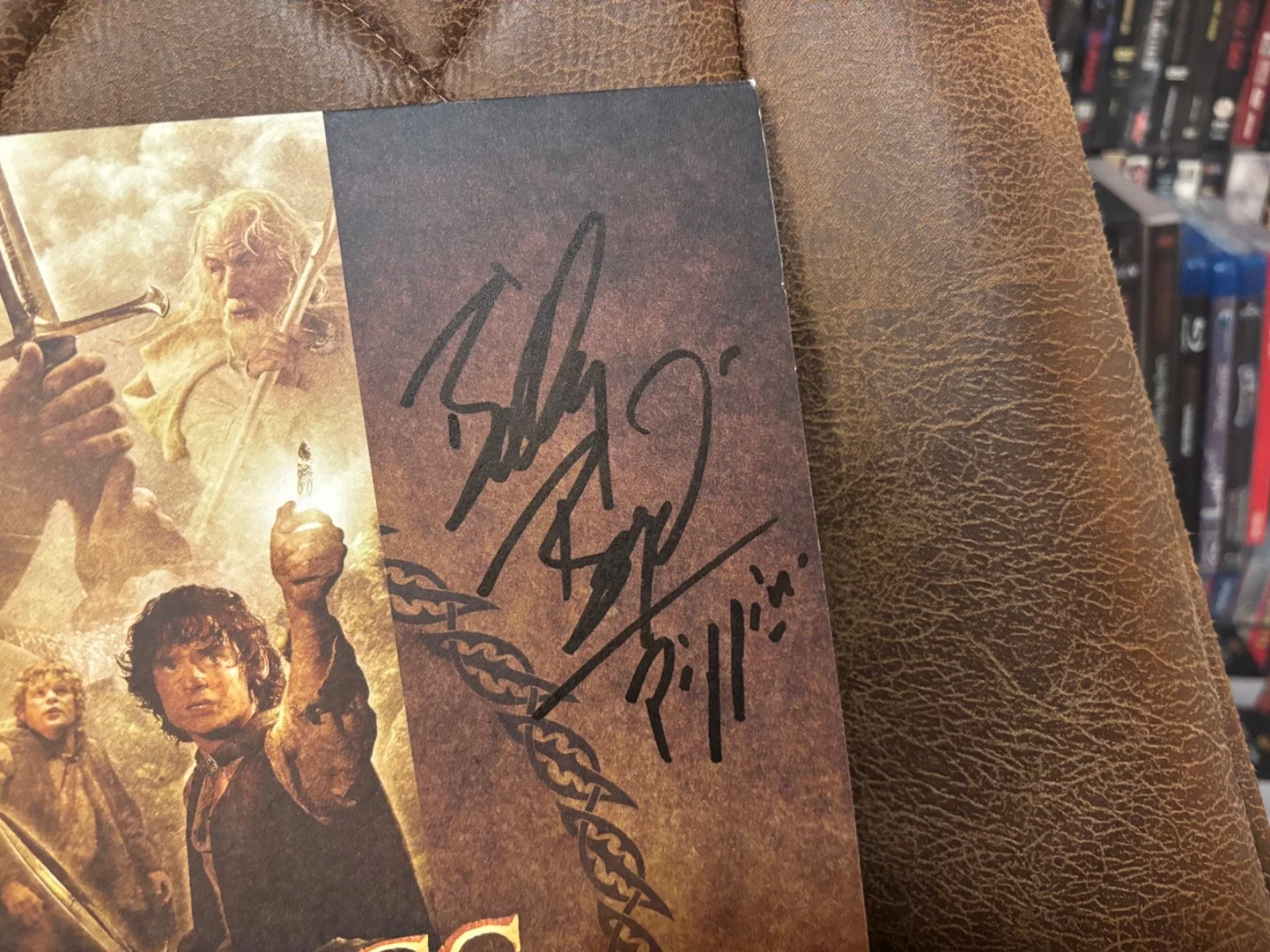 LORD OF THE RINGS SIGNED AUTOGRAPHED LP VINYL RETURN OF THE KING X4 ELIJAH SEAN, изображение 3