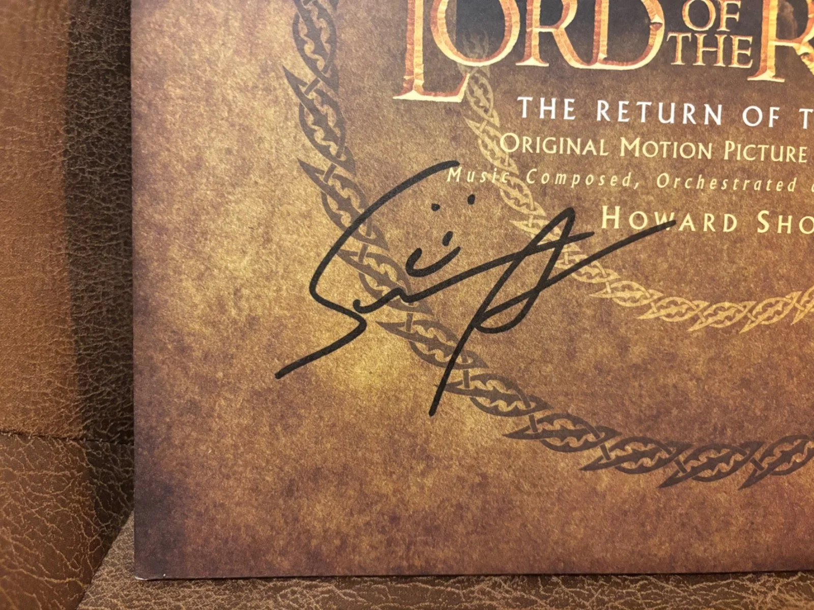 LORD OF THE RINGS SIGNED AUTOGRAPHED LP VINYL RETURN OF THE KING X4 ELIJAH SEAN, изображение 5