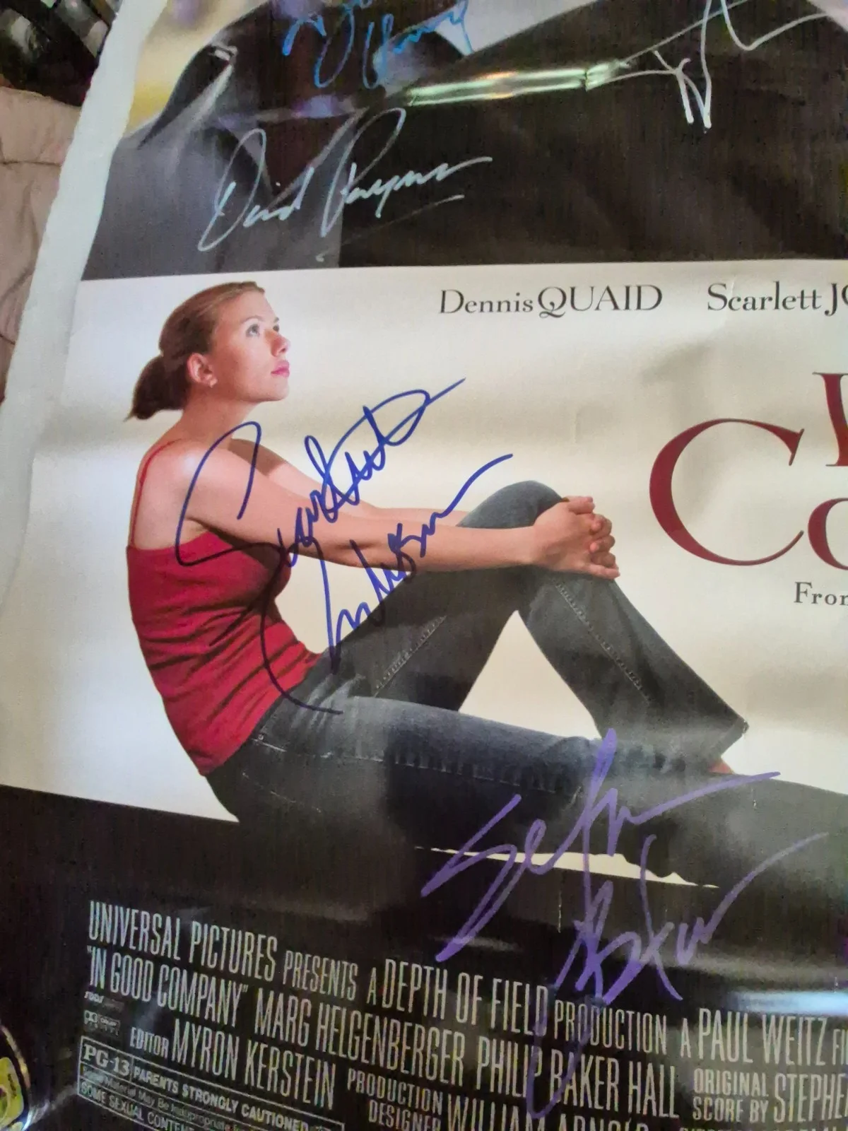 AS SEEN ON POSTER — IN GOOD COMPANY-CAST signed 1- SHEET MOVIE POSTER- ekim, image 4
