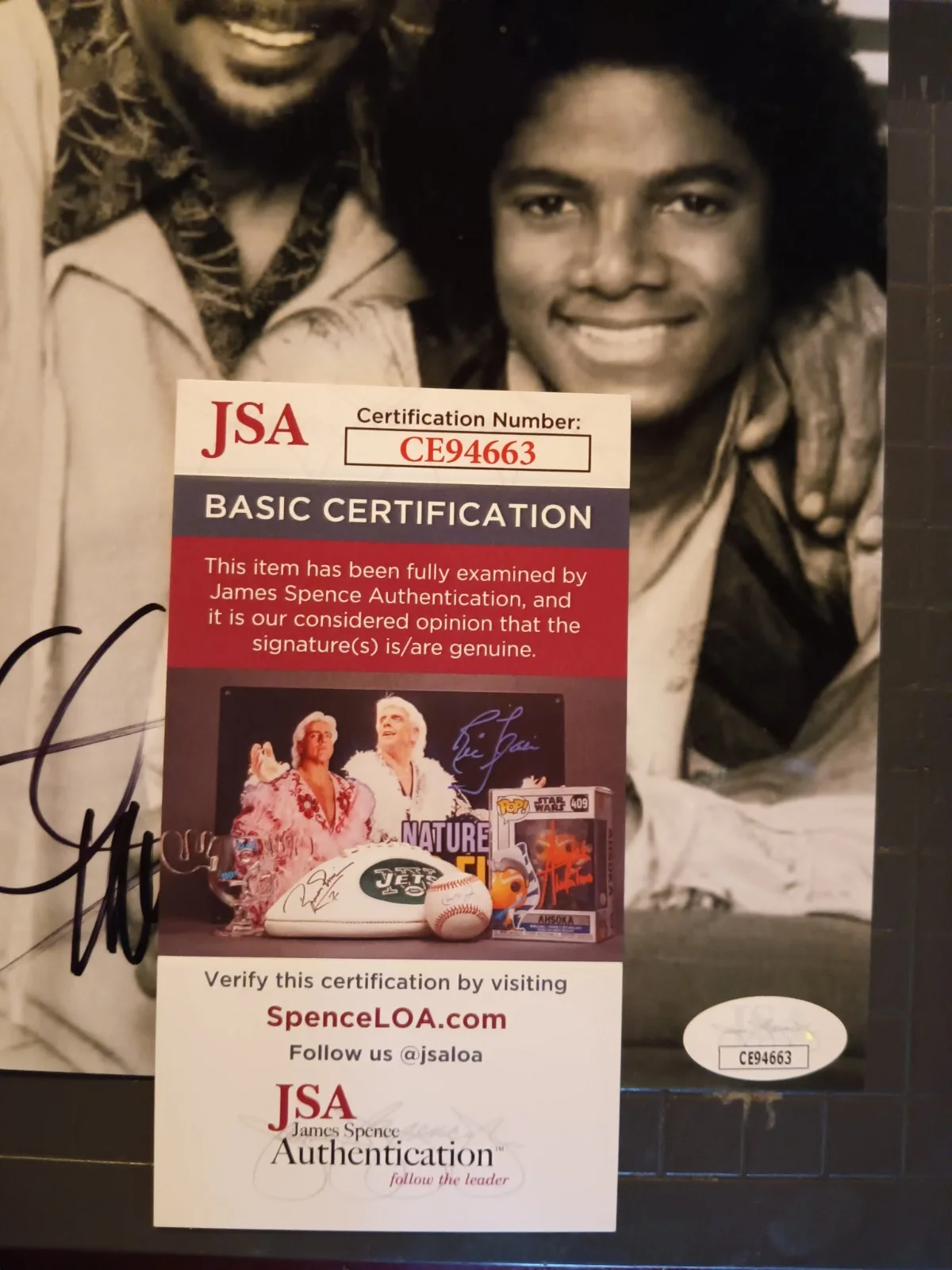 Quincy Jones Signed 8x10 coa JSA, image 2