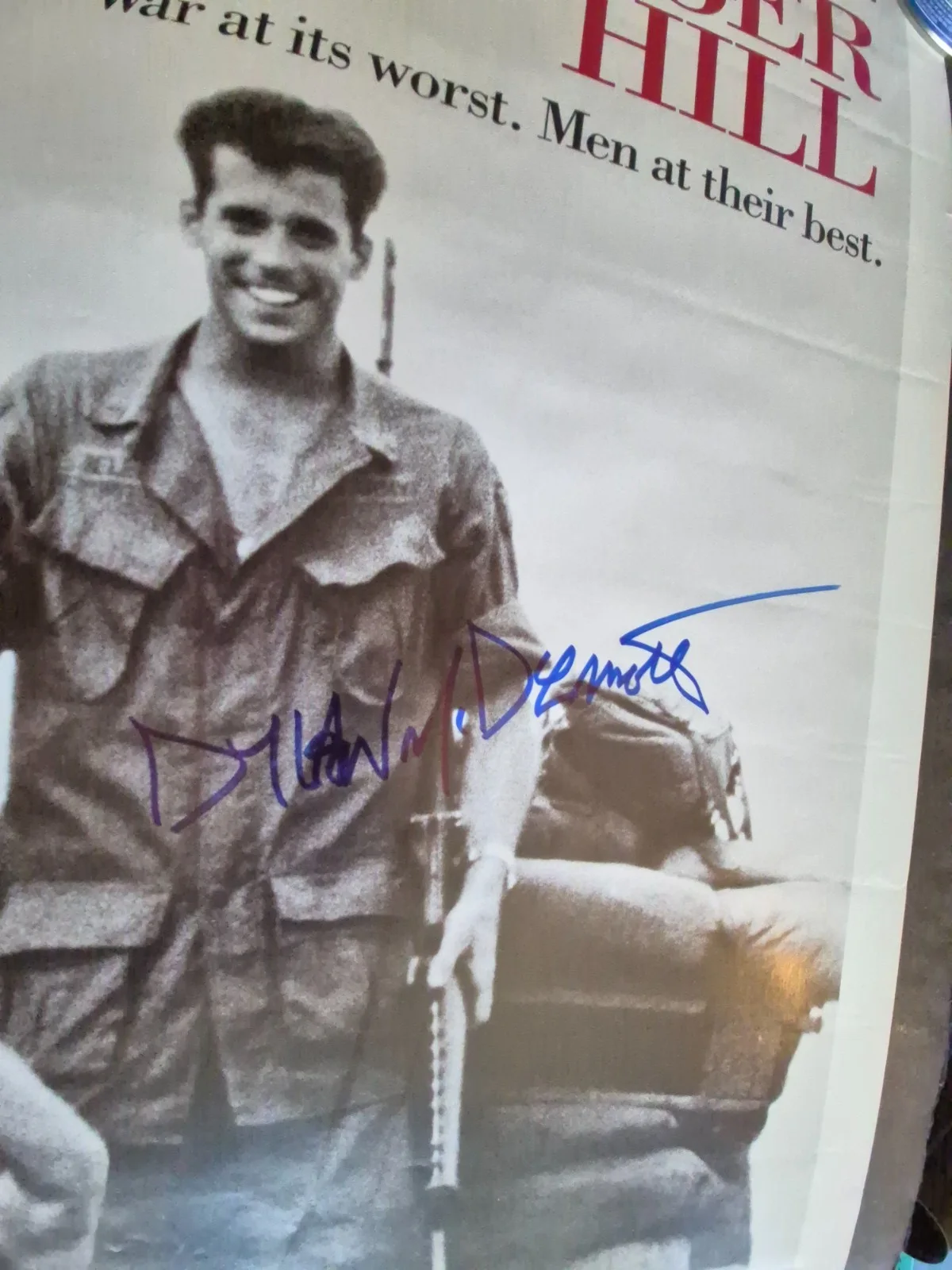 SEE BELOW — HAMBURGER HILL CAST SIGNED , 1-SHEET MOVIE POSTER ekim, изображение 5