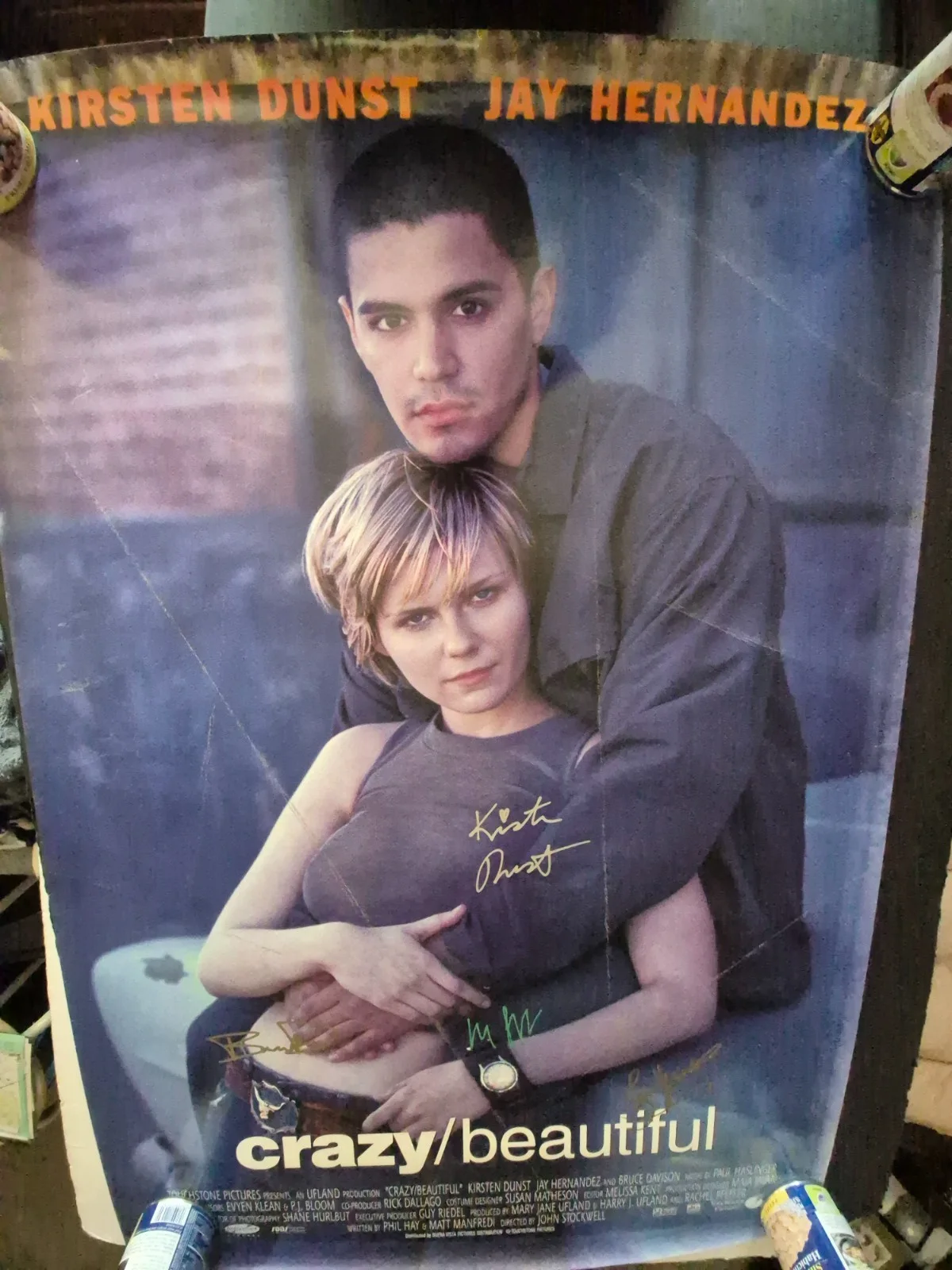 SEE BELOW — CRAZY BEAUTIFUL -1-SHEET MOVIE POSTER-w/COA CAST SIGNED ekim