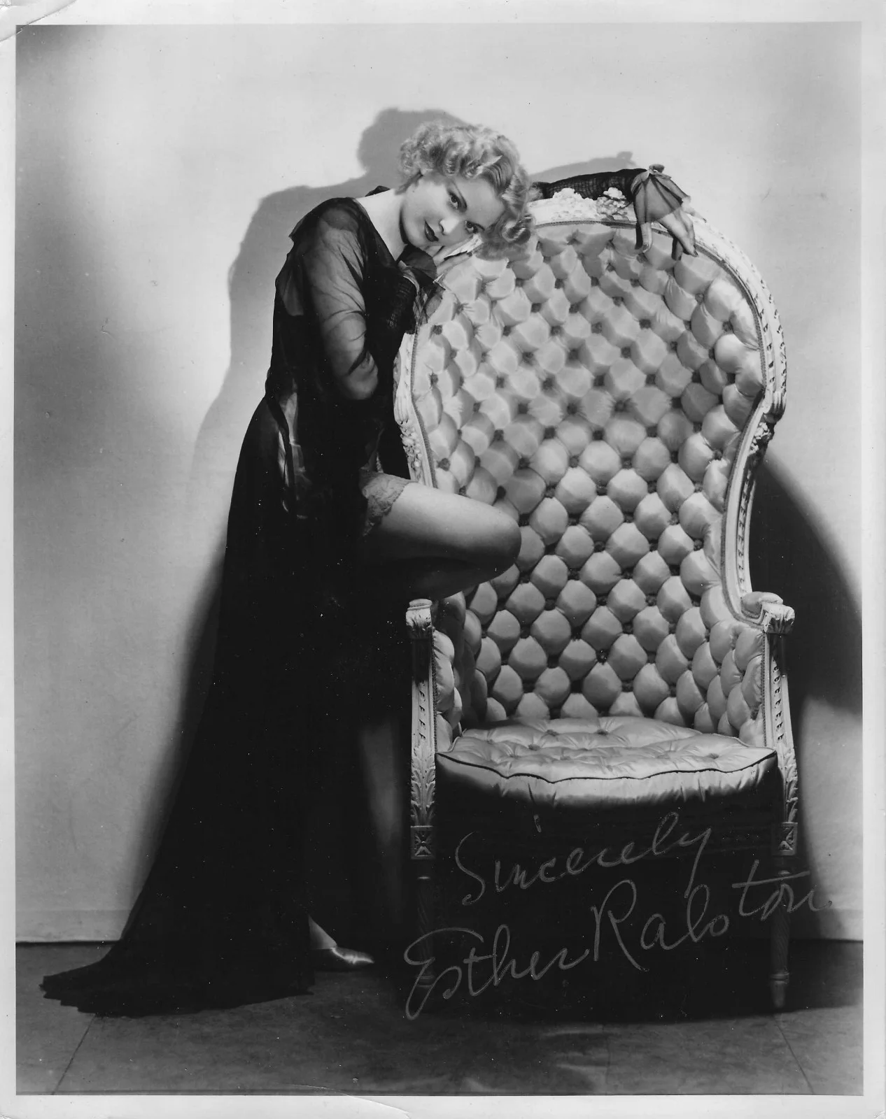 Esther Ralston — Esther Ralston Signed Photo Silent/Sound Star In Children Of Divorce Clara Bow