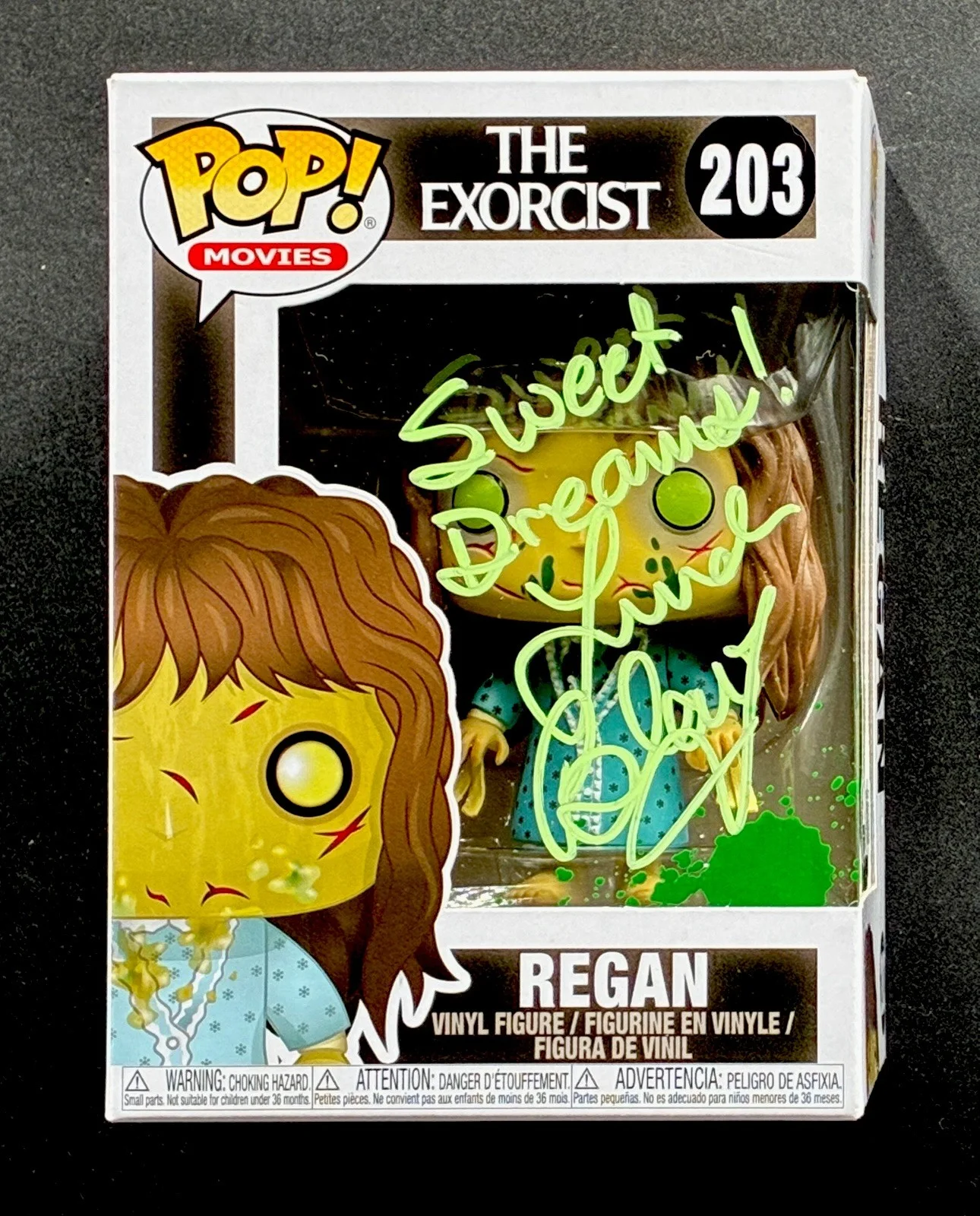 Linda Blair — Linda Blair Signed Funko Pop! BAS The Exorcist 1973 Sweet Dreams Beckett COA