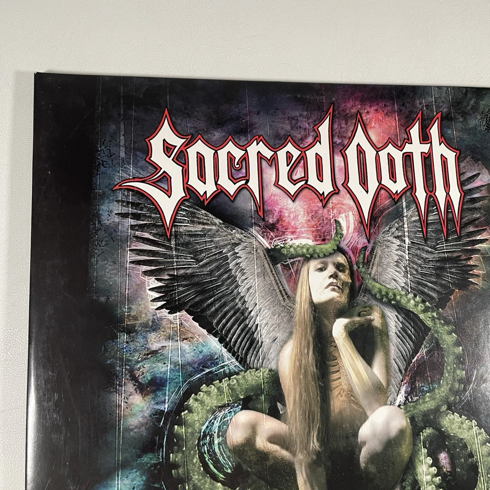 Sacred Oath Darkness Visible Limited Edition Signed Colored Vinyl 2LP Poster, image 5