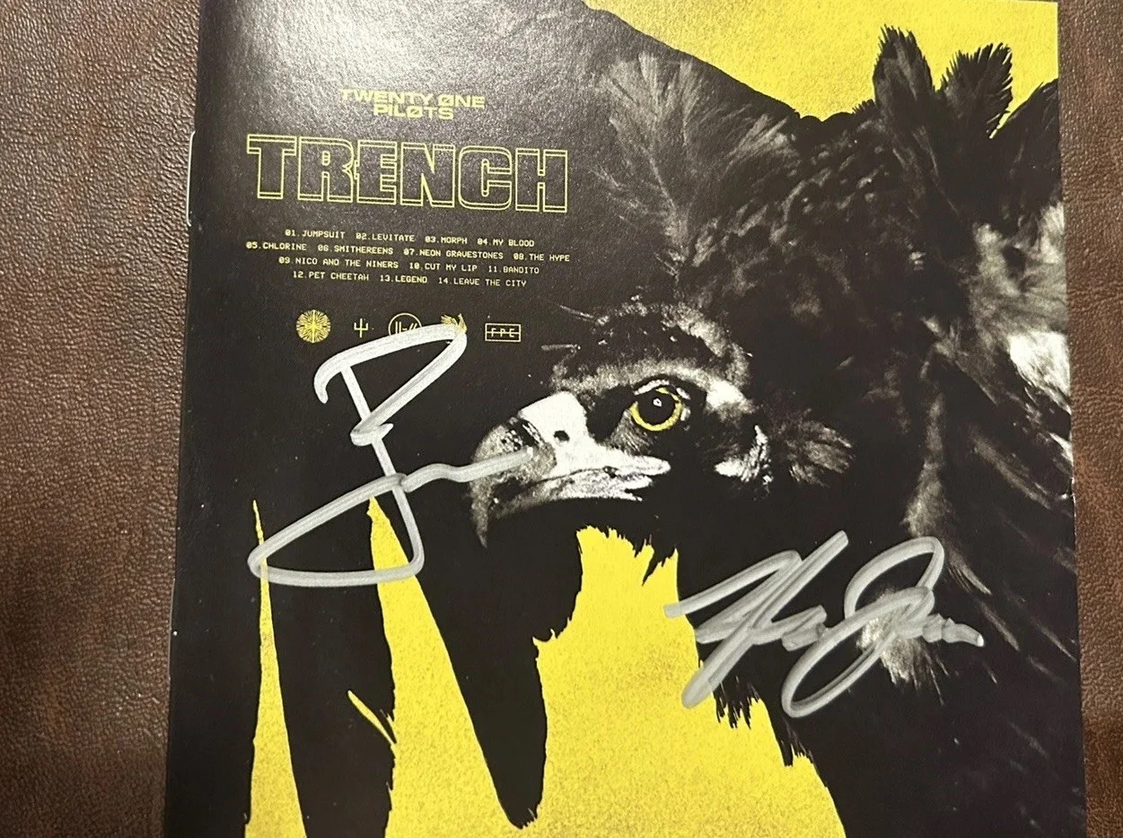 Twenty One Pilots Signed Autographed Trench CD Booklet with slipcase & CD, image 2