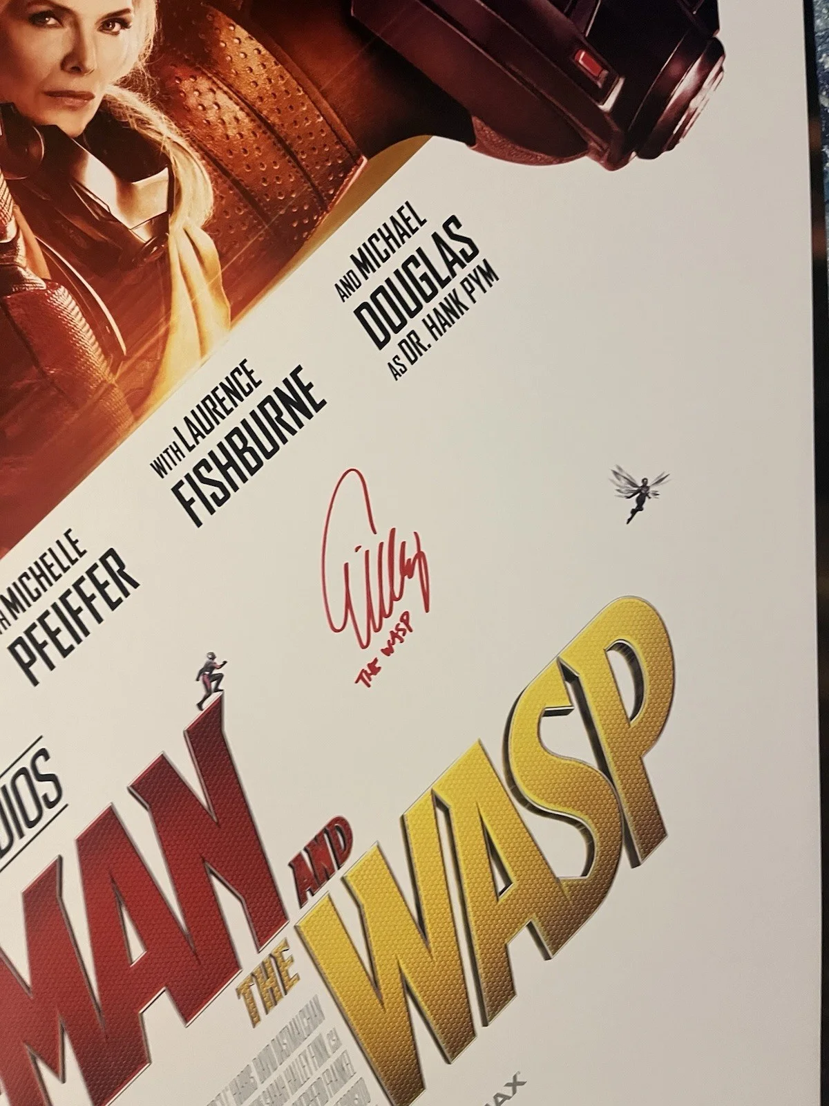 Evangeline Lilly Signed Ant Man & The Wasp D/S 27x40 Beckett, изображение 2