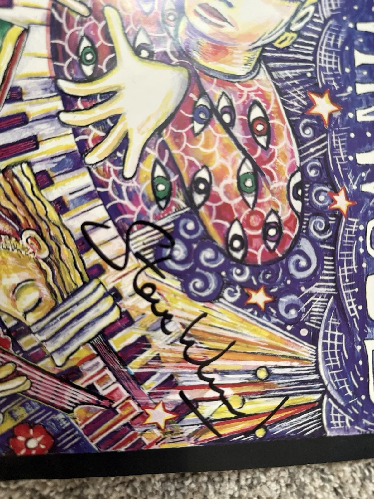 Steve Winwood About Me Poster with Signed Autograph, image 2