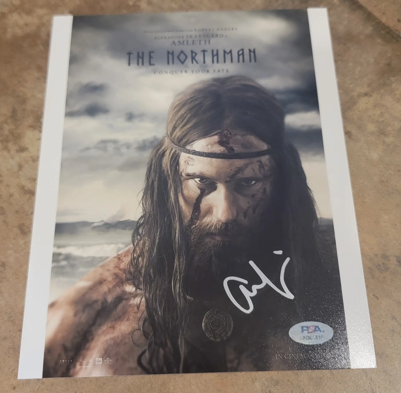 Alexander Skarsgård — Alexander Skarsgard signed 8x10 photo PSA DNA autograph The Northman poster