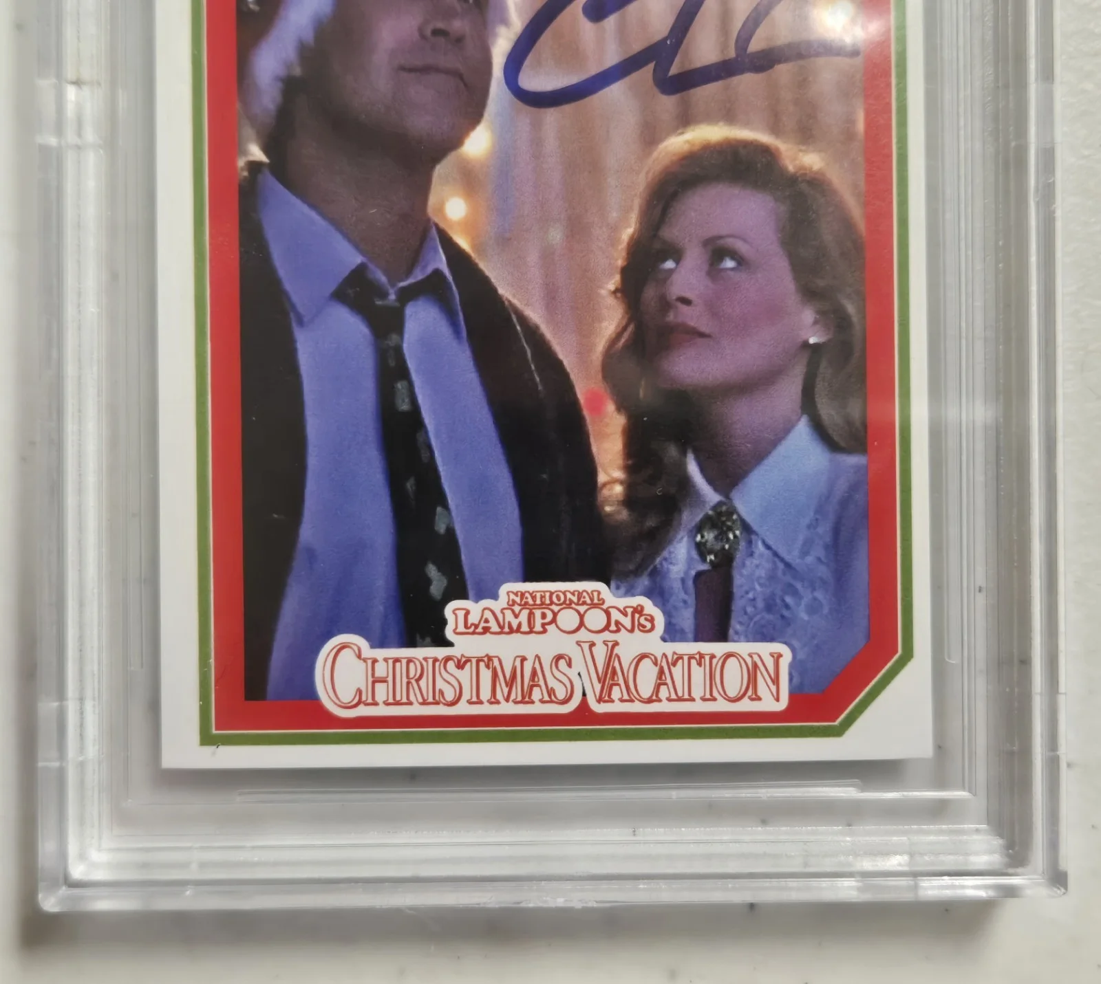 Chevy Chase — Chevy Chase Signed Christmas Vacation Custom Trading Card Beckett 10 Auto, изображение 3