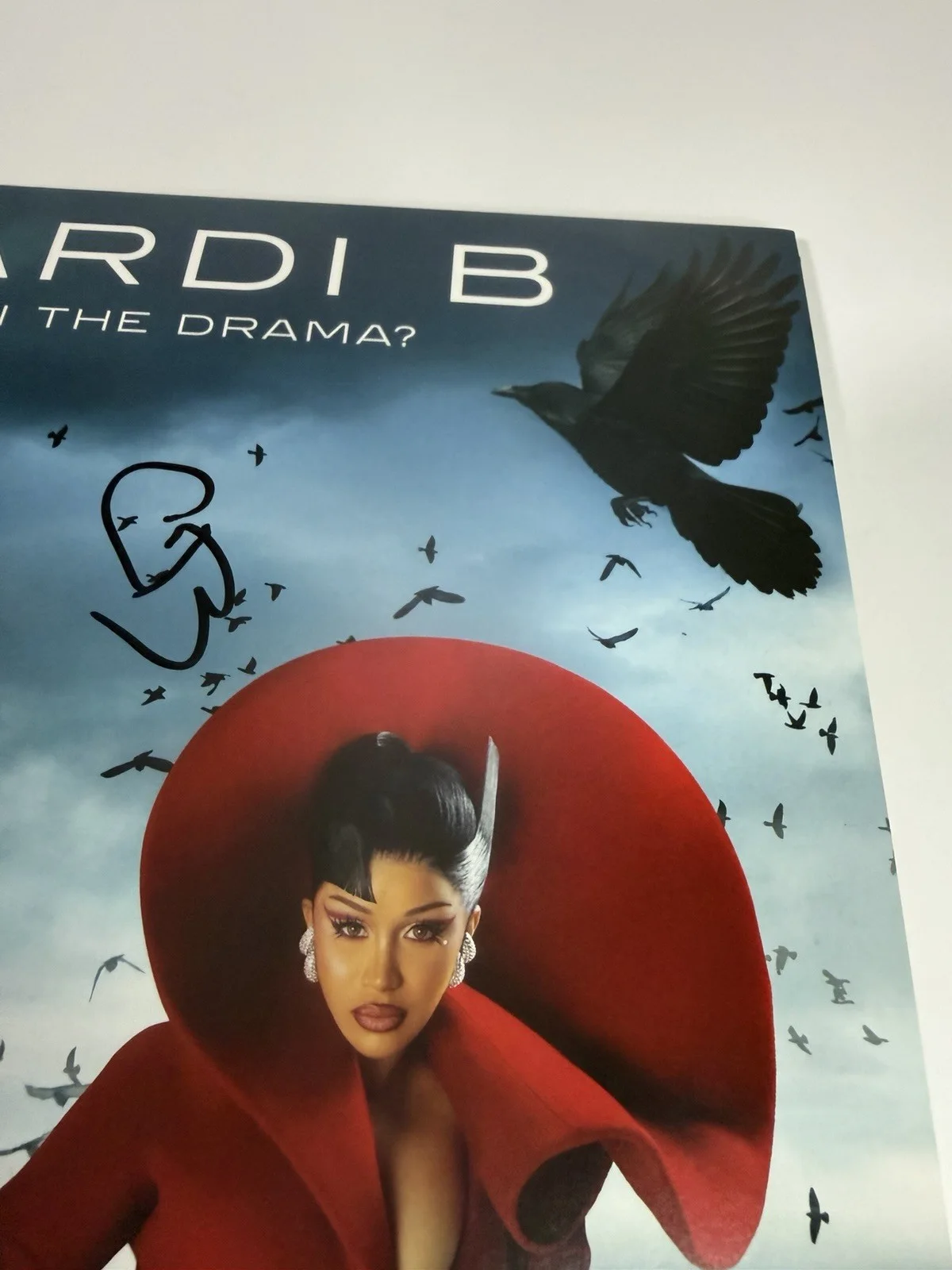 Cardi B autographed Am I the Drama signed 12" vinyl record album- PSA COA!, изображение 4