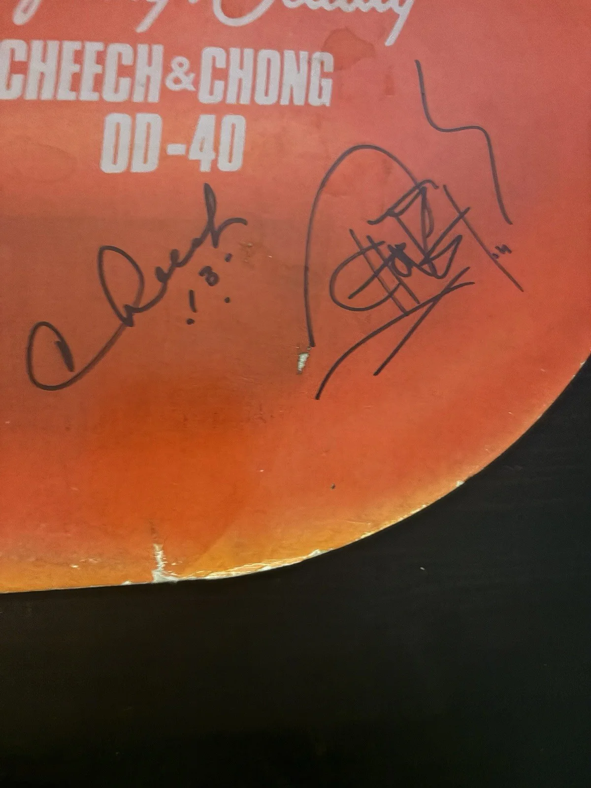 Cheech And Chong signed Sleeping Beauty LP Vinyl Autographed, image 2