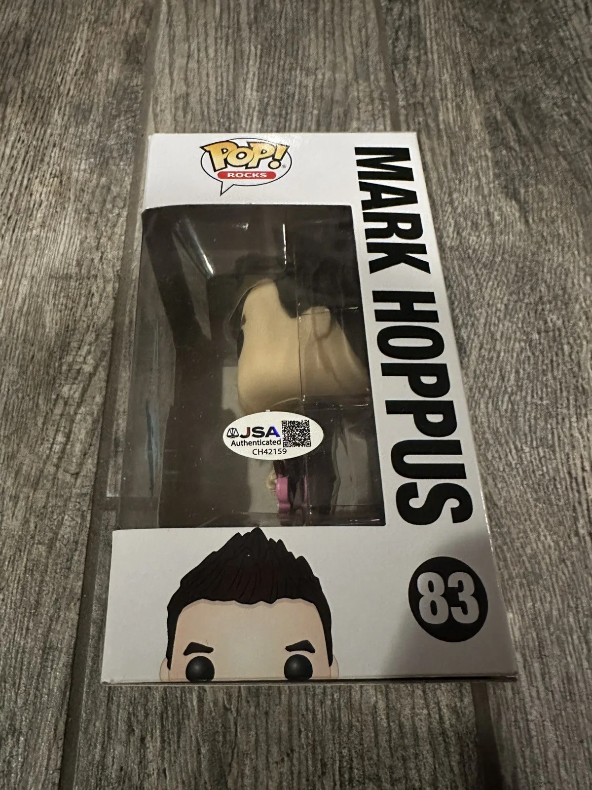 MARK HOPPUS SIGNED BLINK-182 FUNKO POP JSA COA AUTOGRAPHED GUITARIST ROCKS, изображение 3