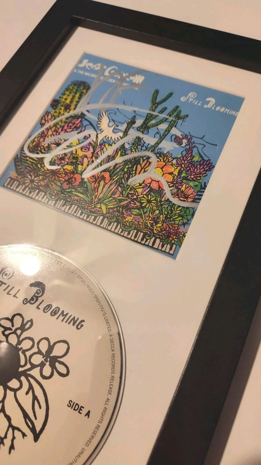 Jeff Goldblum Signed CD Still Blooming Studio Framed, image 2